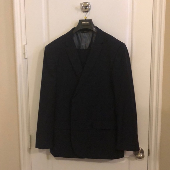 Navy suit jacket and pants combo 48R